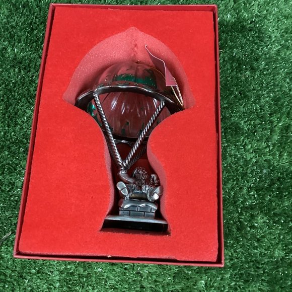 LENOX Kirk Stieff Santa's Arrival Pewter Christmas Ornament - Picture 2 of 11